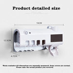 UV Light Sterilizer Toothbrush Holder Cleaner & Automatic Toothpaste Dispenser