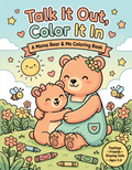 Talk It Out, Color It In Mama Bear and Me coloring book cover, daughter edition