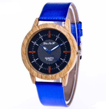 Men's Leather & Wood Watch - Gift Ready