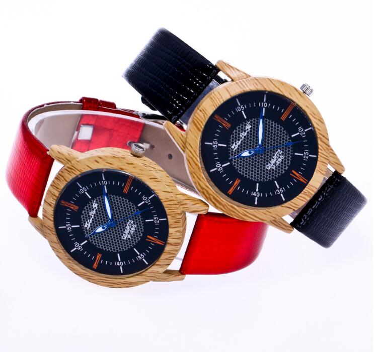 Men's Leather & Wood Watch - Gift Ready
