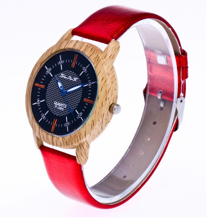 Men's Leather & Wood Watch - Gift Ready