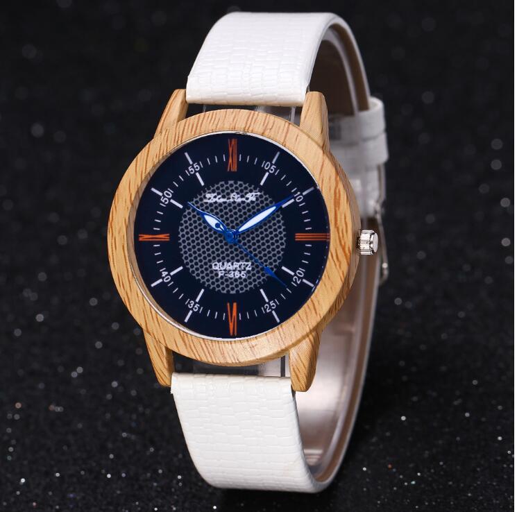 Men's Leather & Wood Watch - Gift Ready
