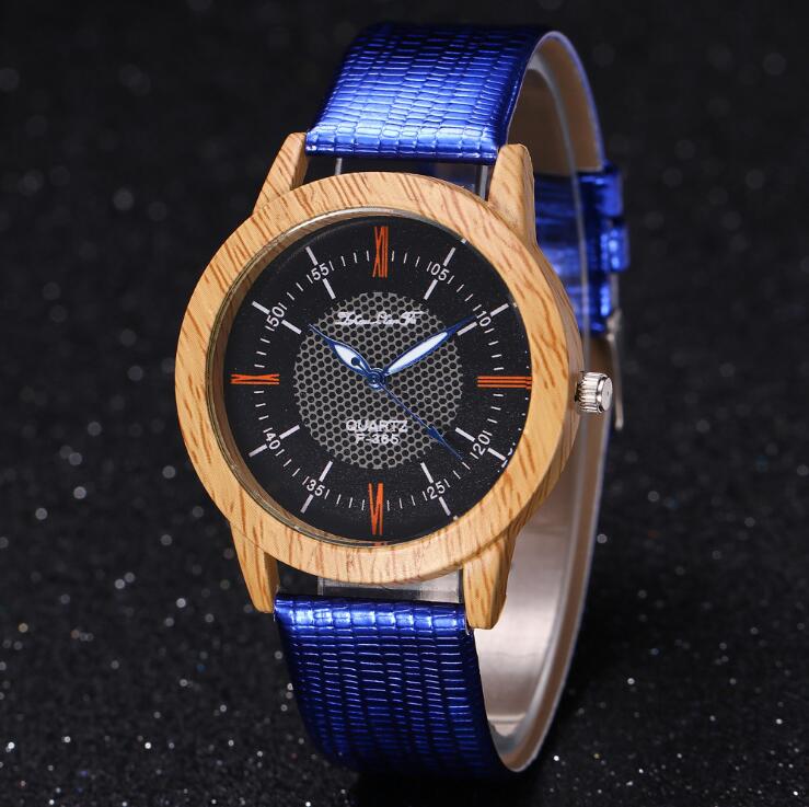 Men's Leather & Wood Watch - Gift Ready
