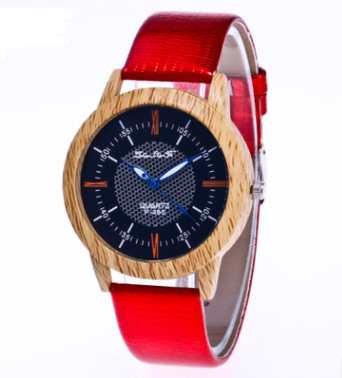 Men's Leather & Wood Watch - Gift Ready