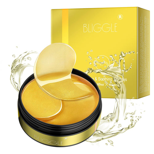 24K gold hydrogel eye patches for puffy, tired-looking eyes