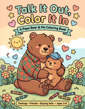 Talk It Out, Color It In Papa Bear and Me coloring book cover, son edition